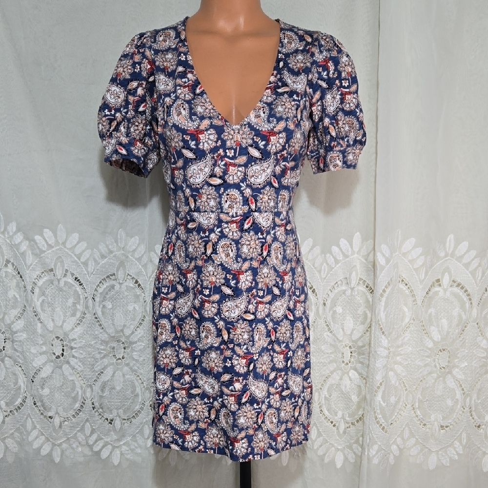 Boden Paisley Floral Print Dress Size 2P New With Tags